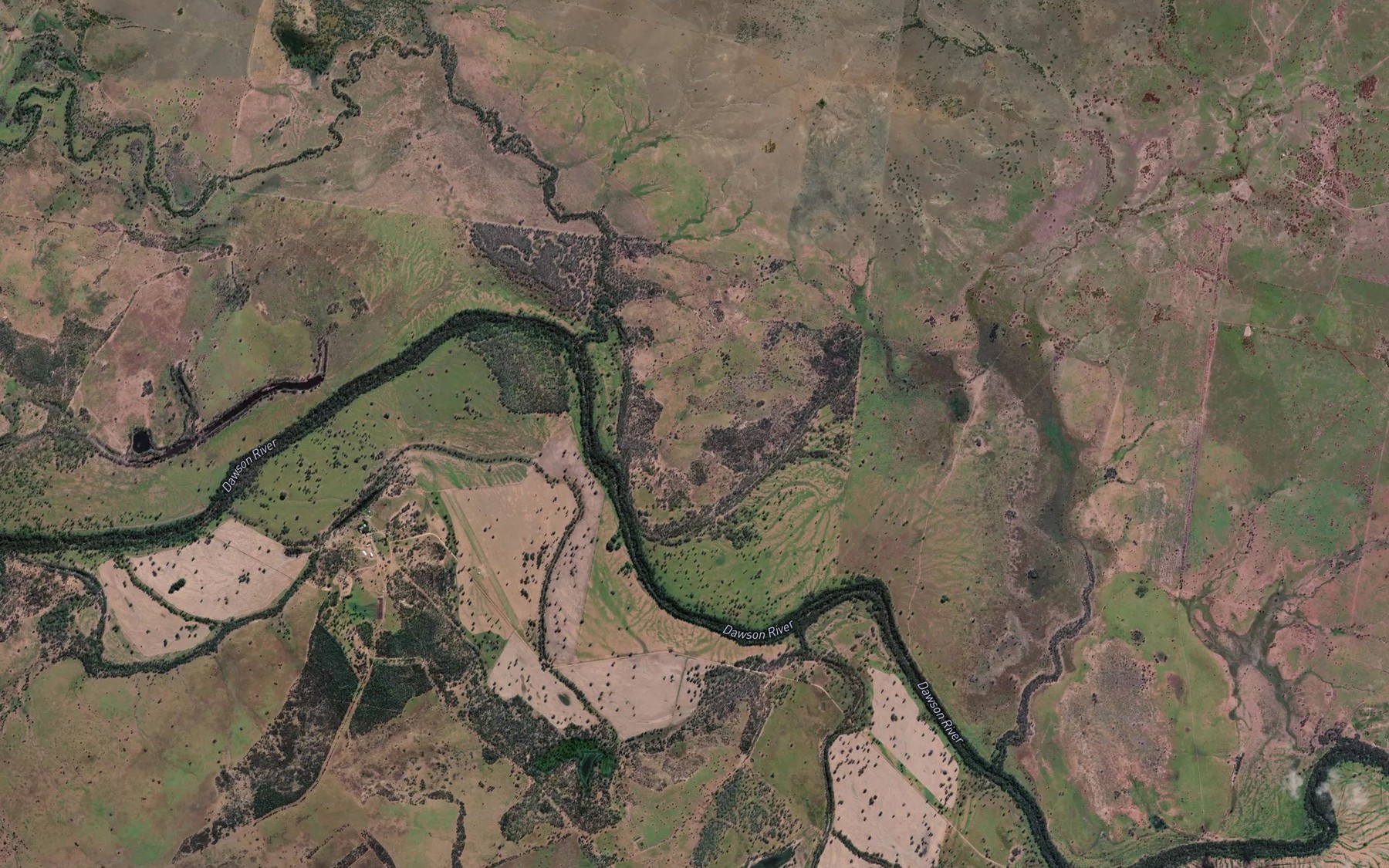 Satellite map of the Pine Creek
