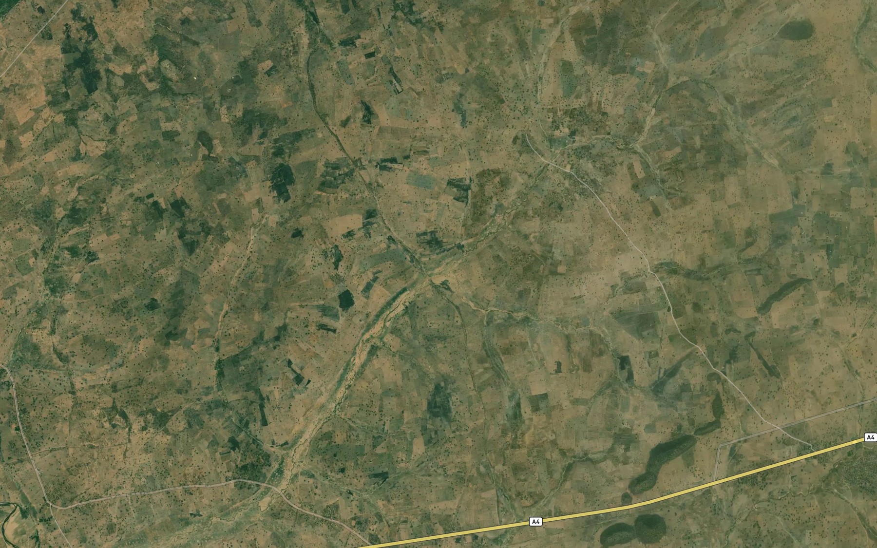 Satellite map of the River Ladde