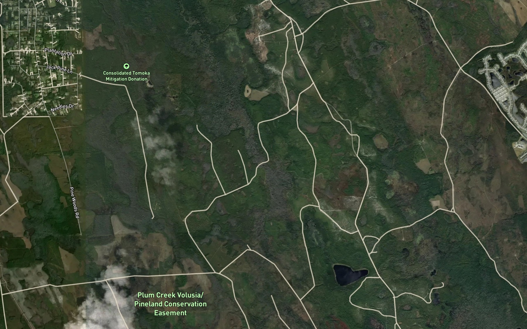 Satellite map of the Danny Hole