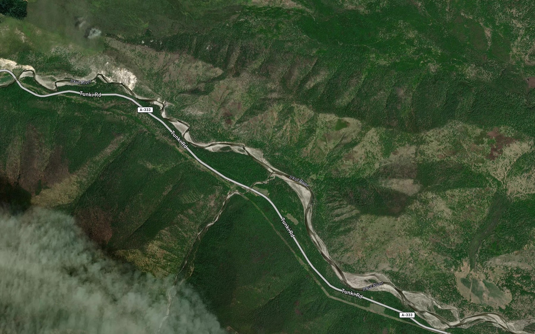 Satellite map of the Bol'shoy Khara-Gol
