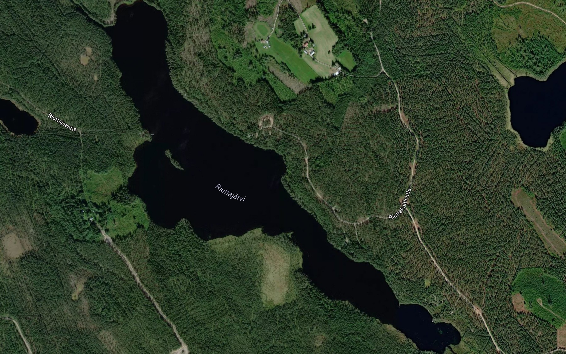 Satellite map of the Riuttajarvi