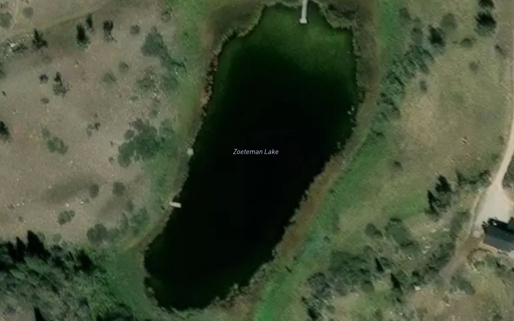 Satellite map of the Zoeteman Lake