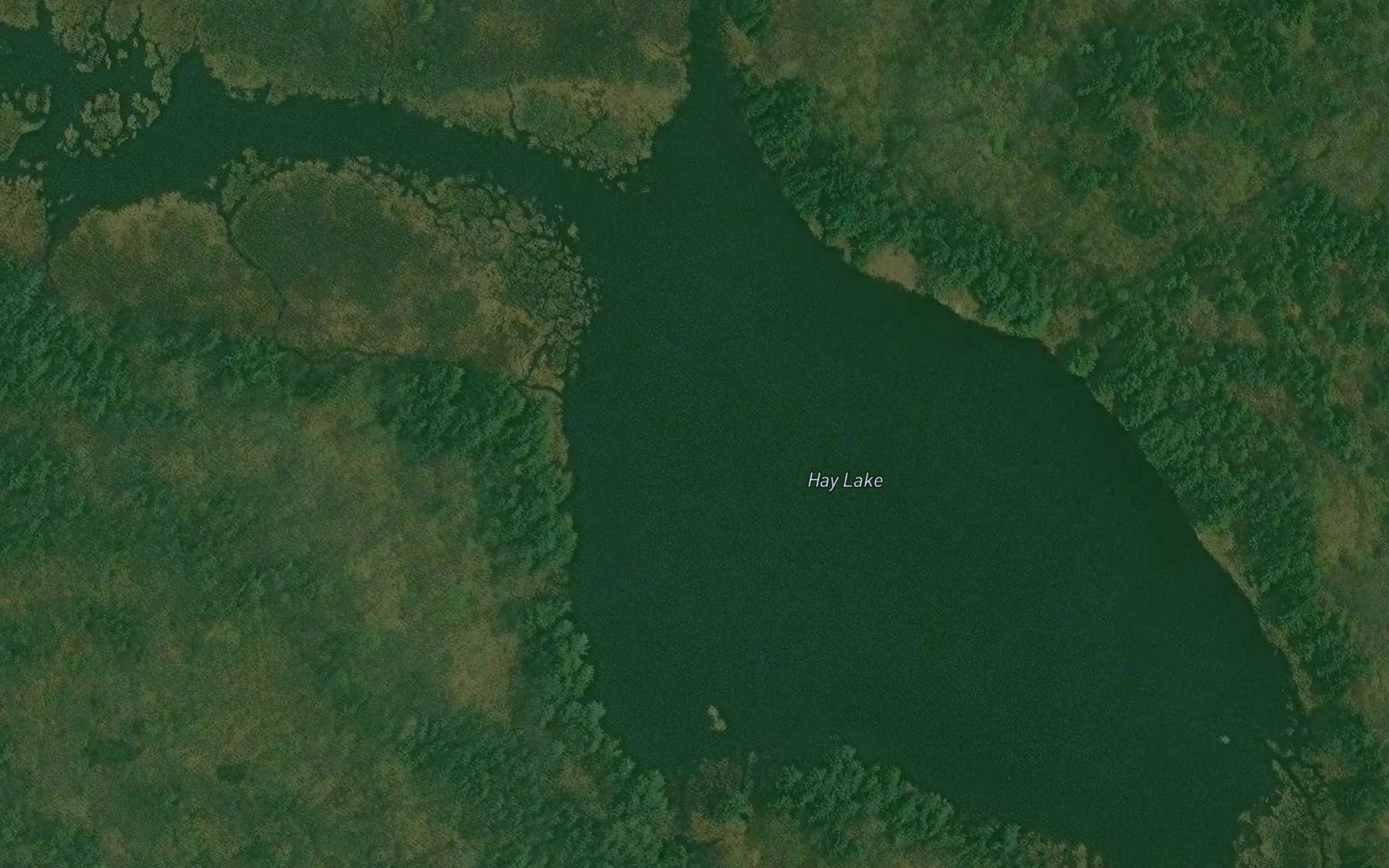 Satellite map of the Lac au Foin
