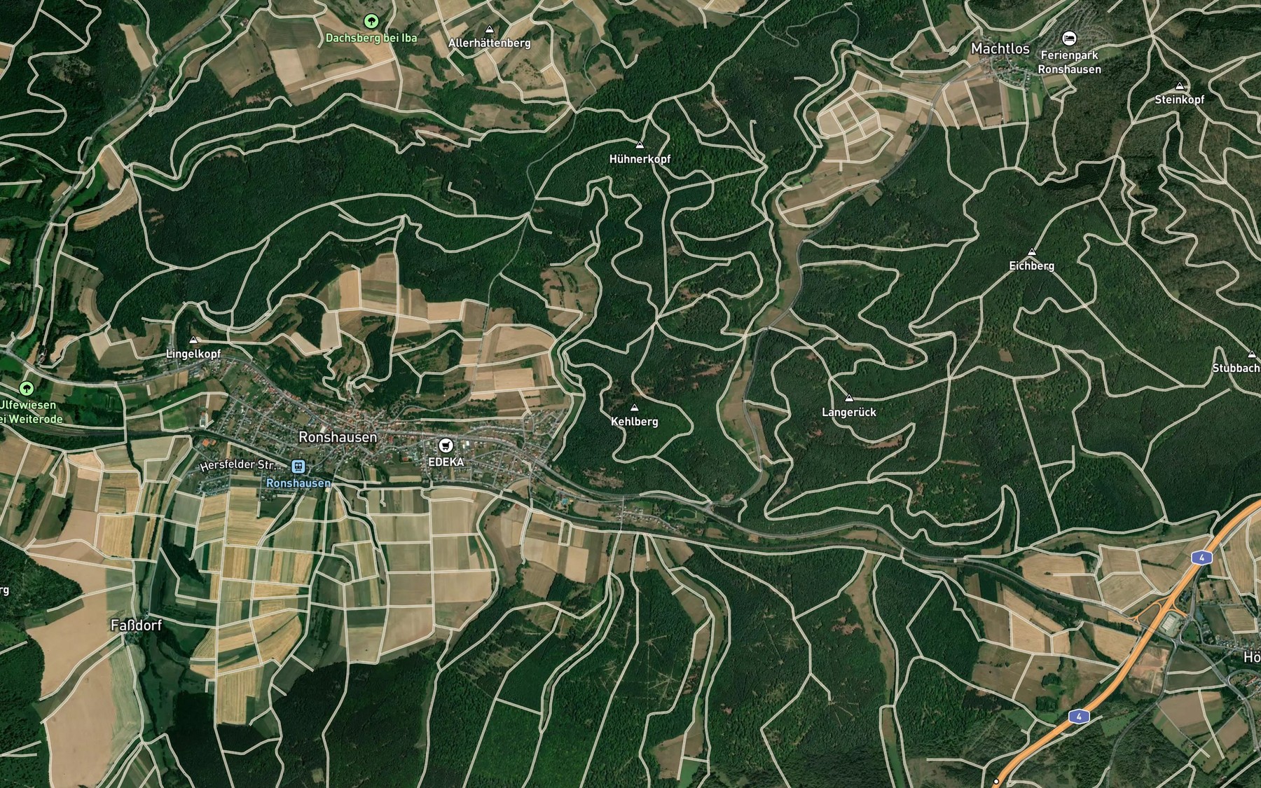 Satellite map of the Goldbach