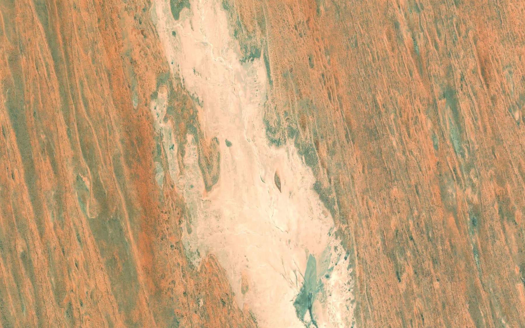 Satellite map of the Warrabulla Lake