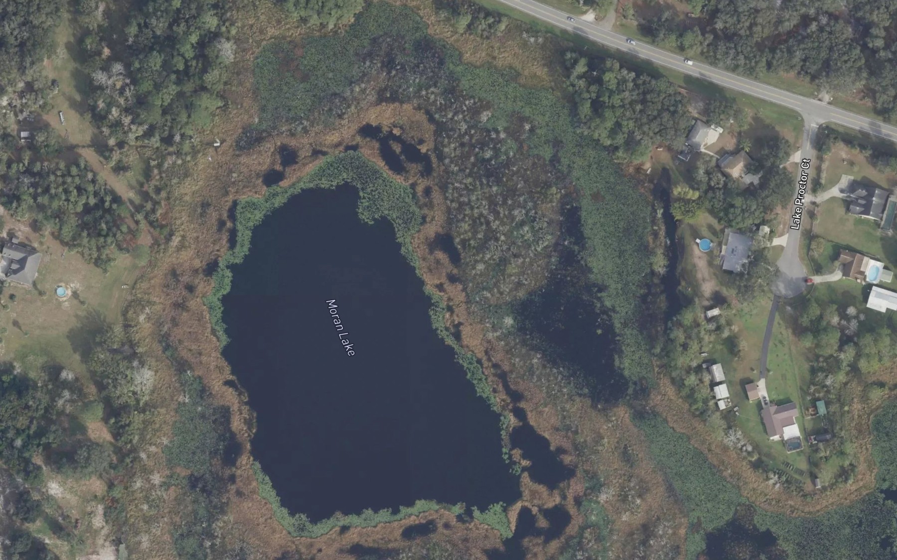 Satellite map of the Moran Lake