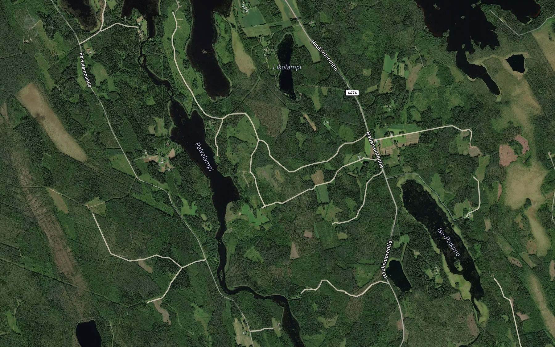 Satellite map of the Sammakkolampi