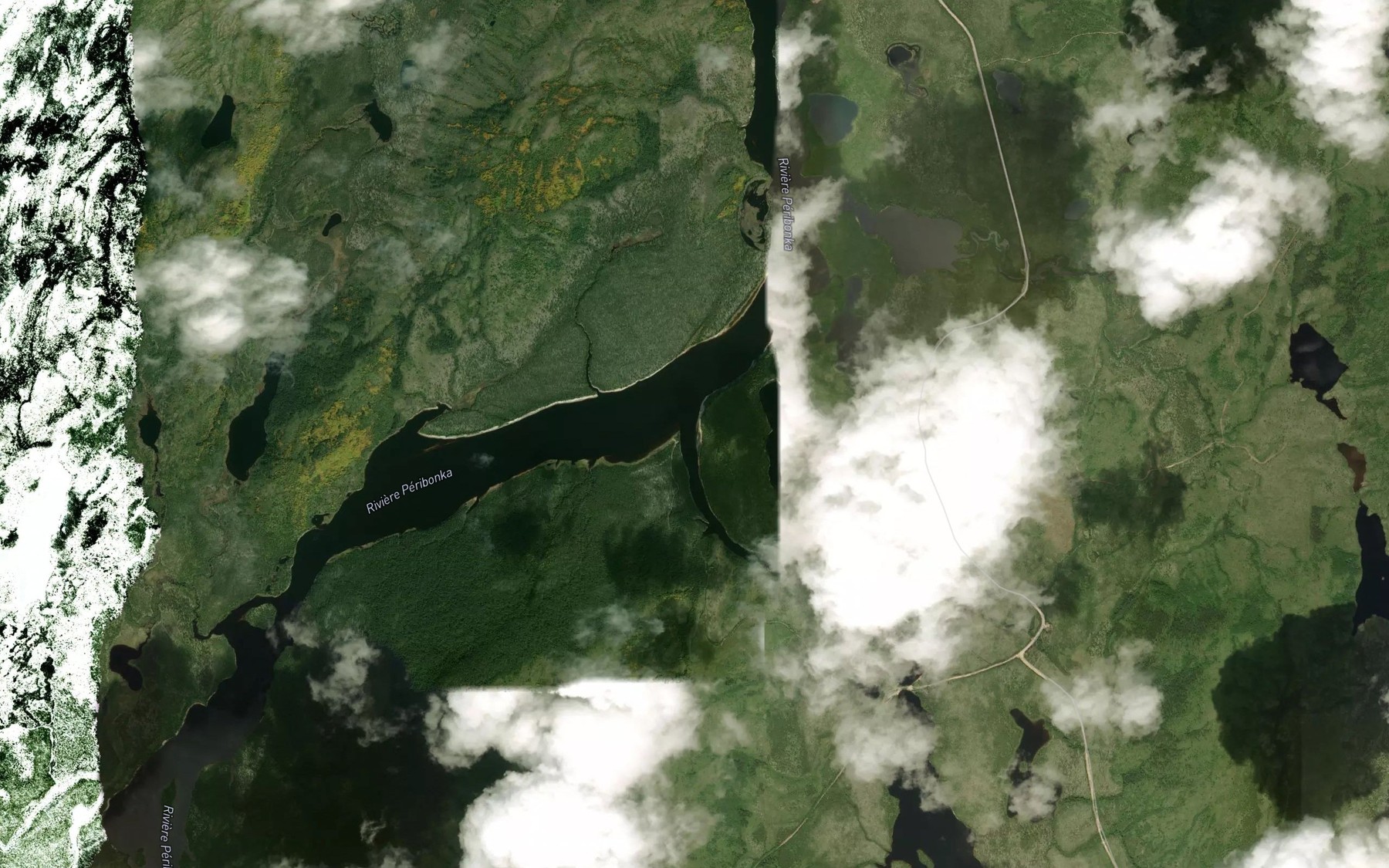 Satellite map of the Riviere Cocoumenen