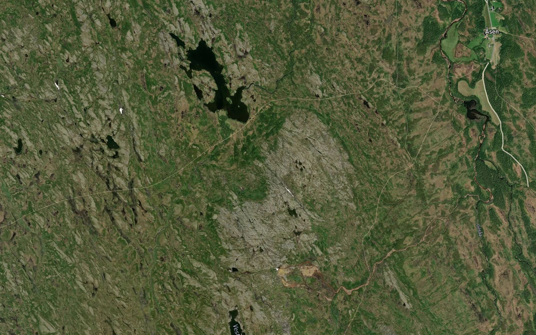 Satellite map of the Litlsvartaa