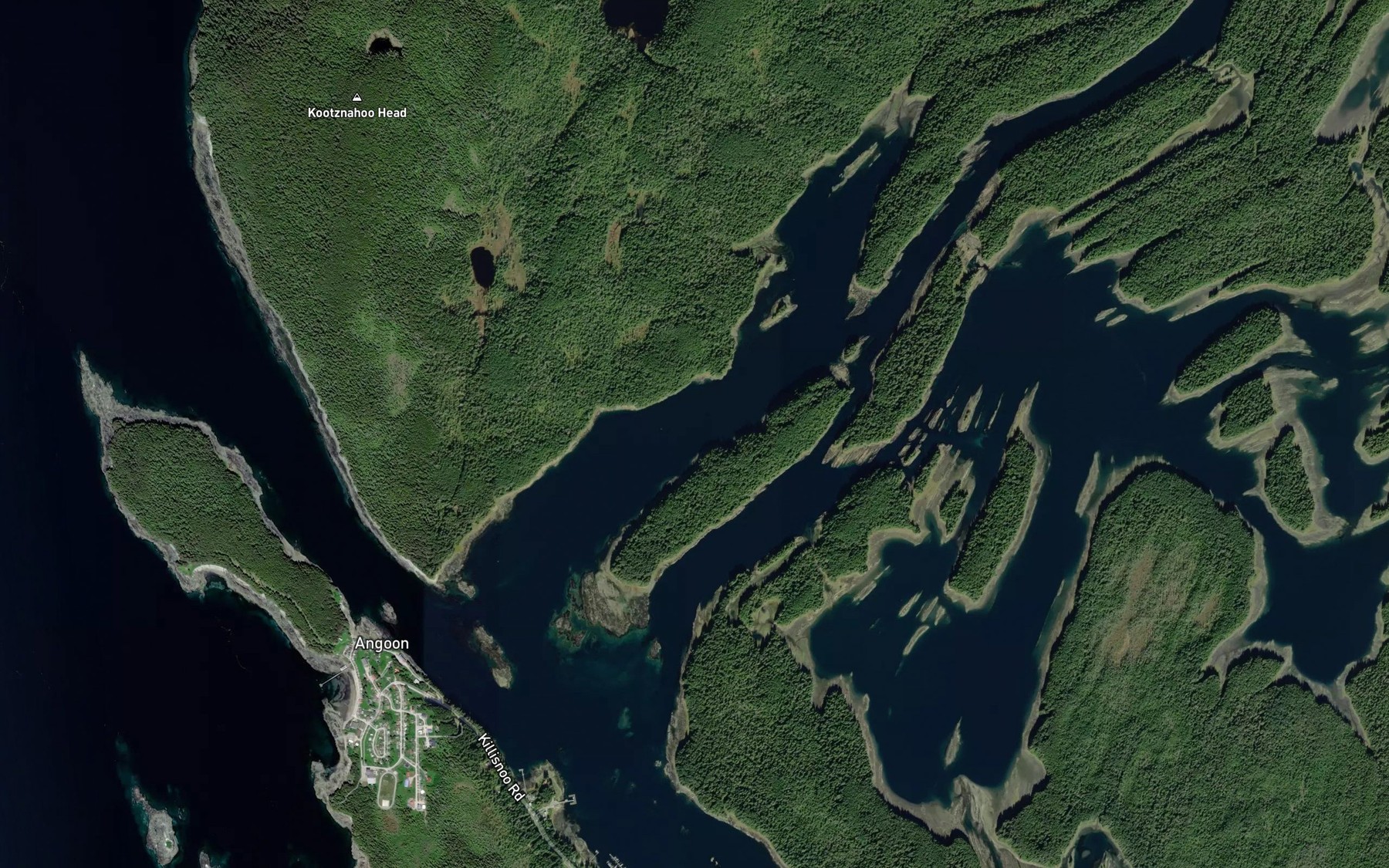 Satellite map of the Stillwater Anchorage