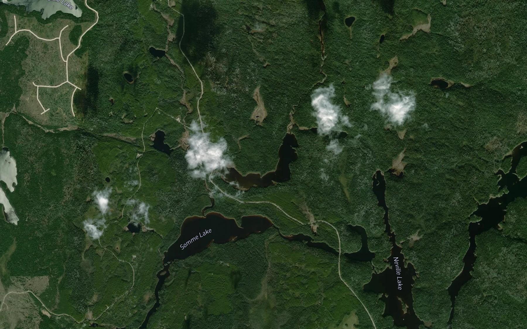 Satellite map of the Whalsom Creek