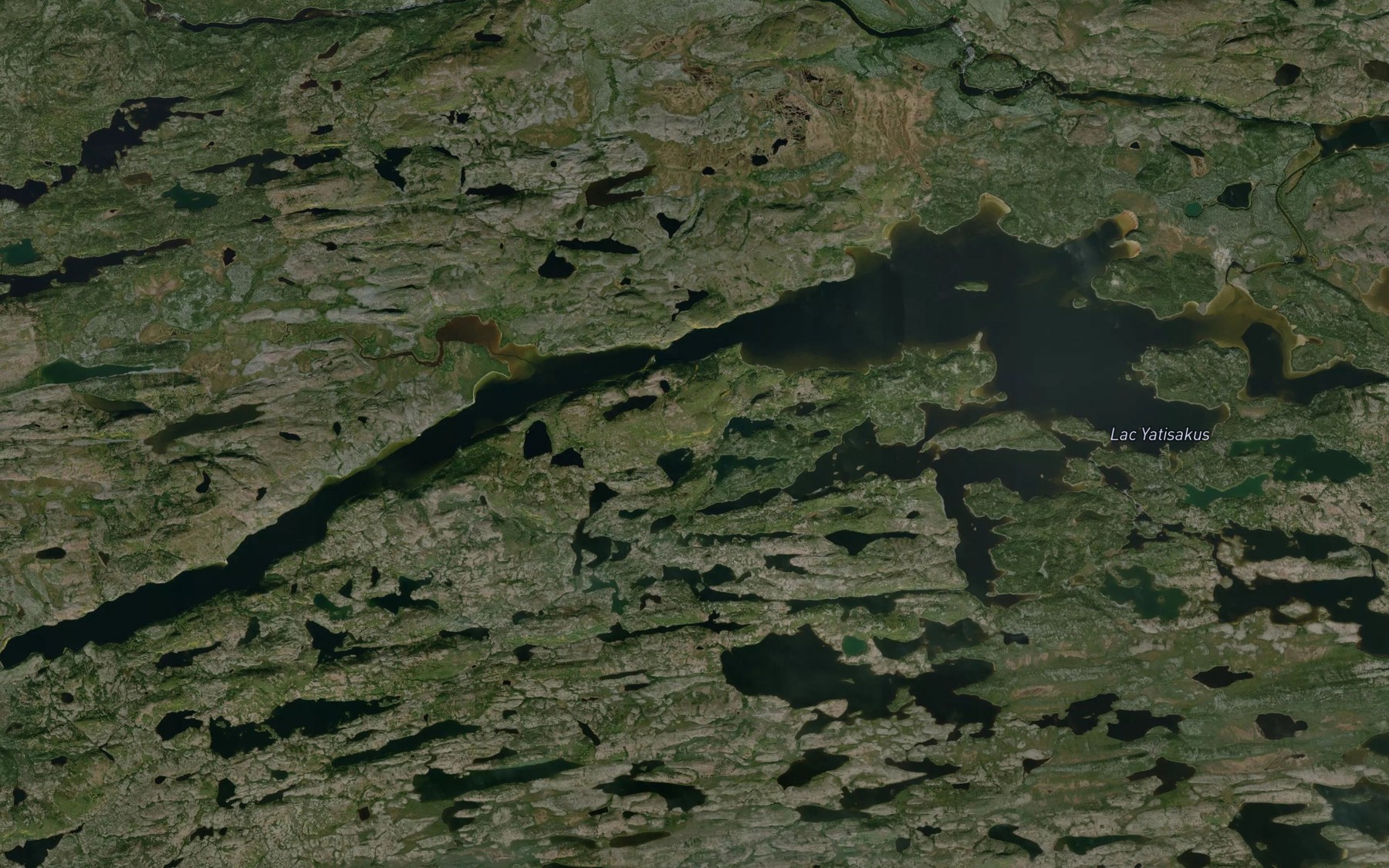 Satellite map of the Lac Yatisakus