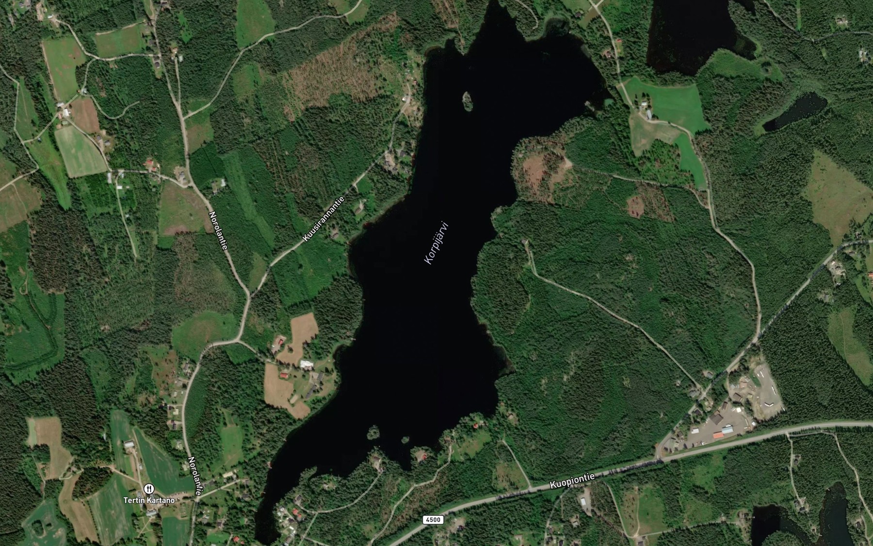 Satellite map of the Sammakkolahti