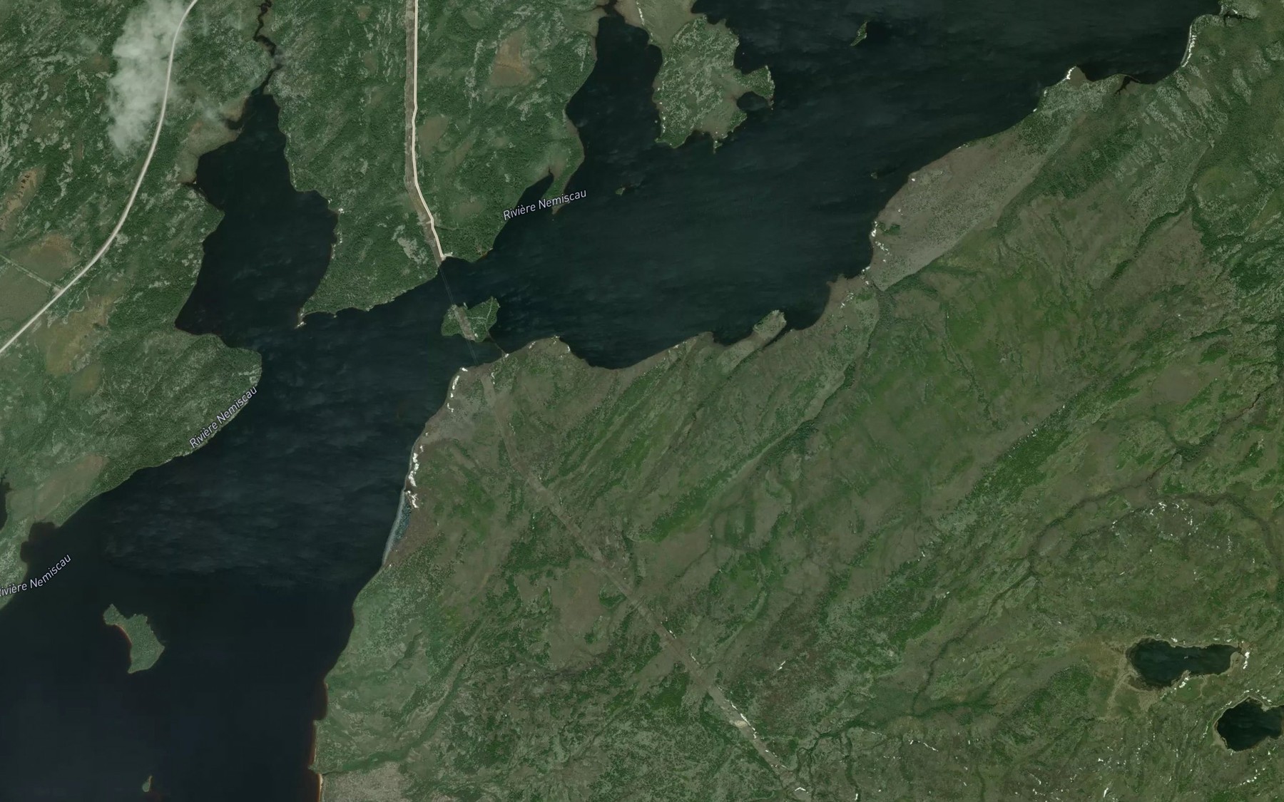 Satellite map of the Baie Kapimichikupach