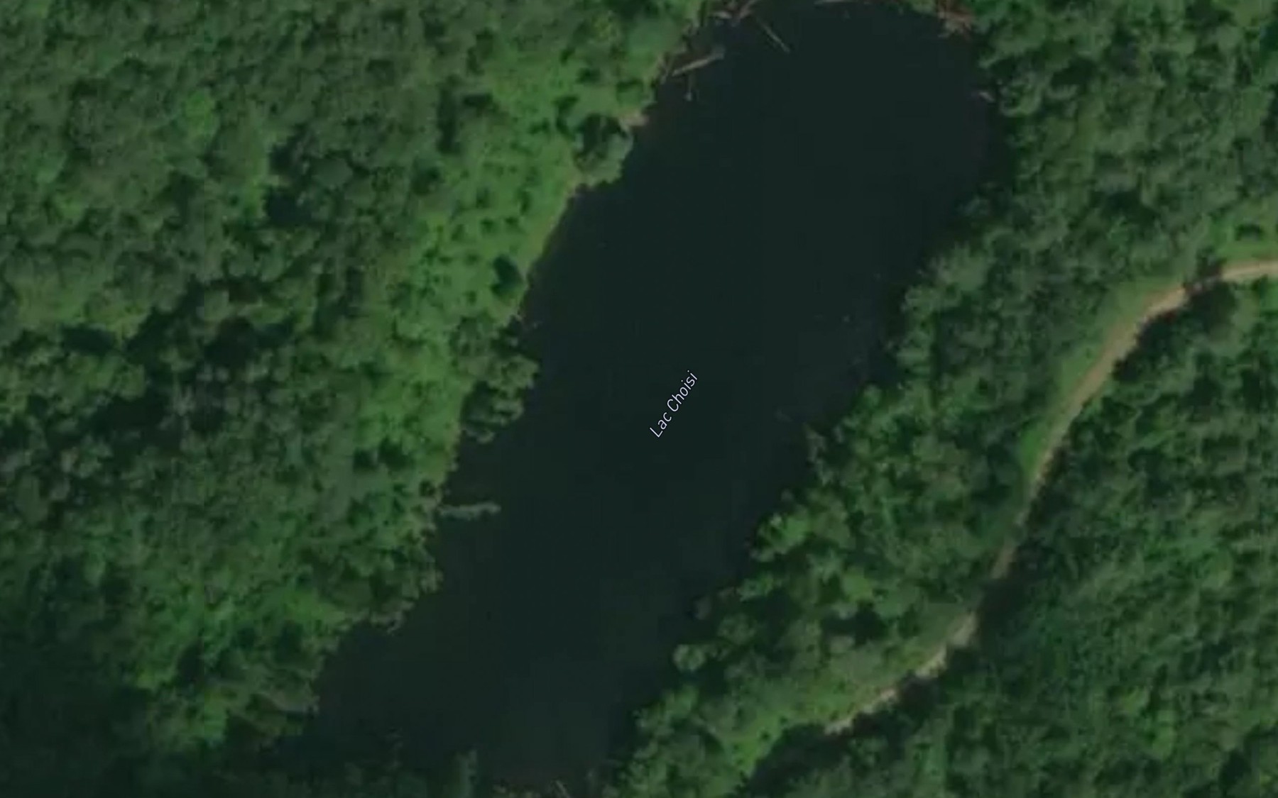 Satellite map of the Lac Choisi