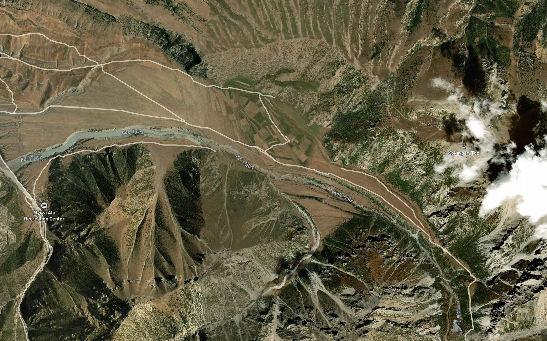 Satellite map of the Kek-Talaa