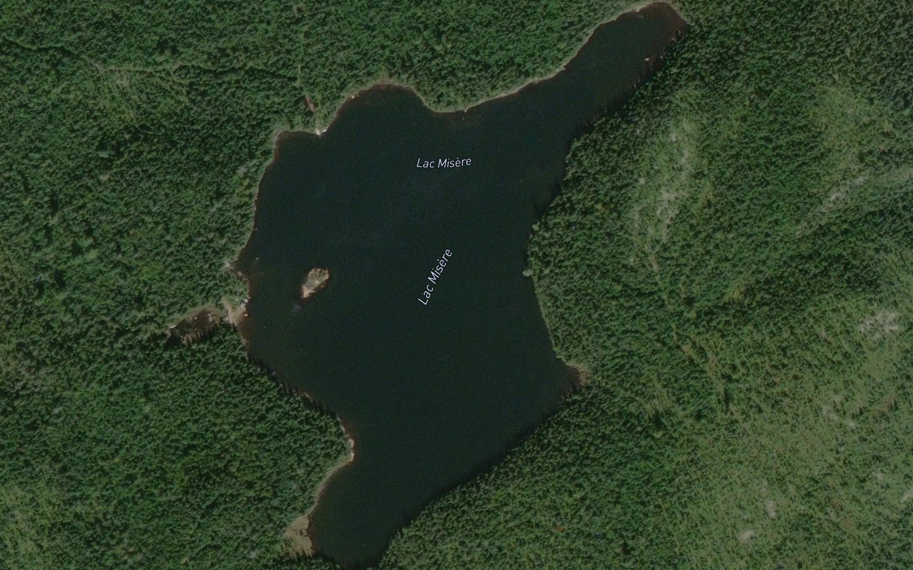 Satellite map of the Lac Misere
