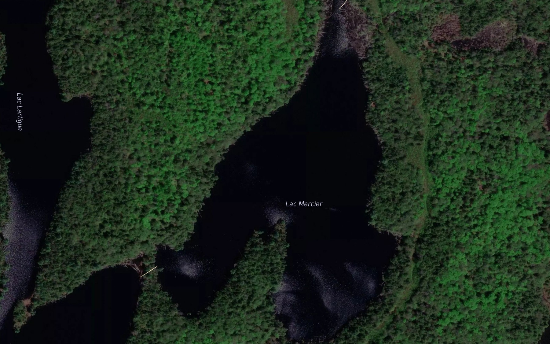 Satellite map of the Lac Mercier
