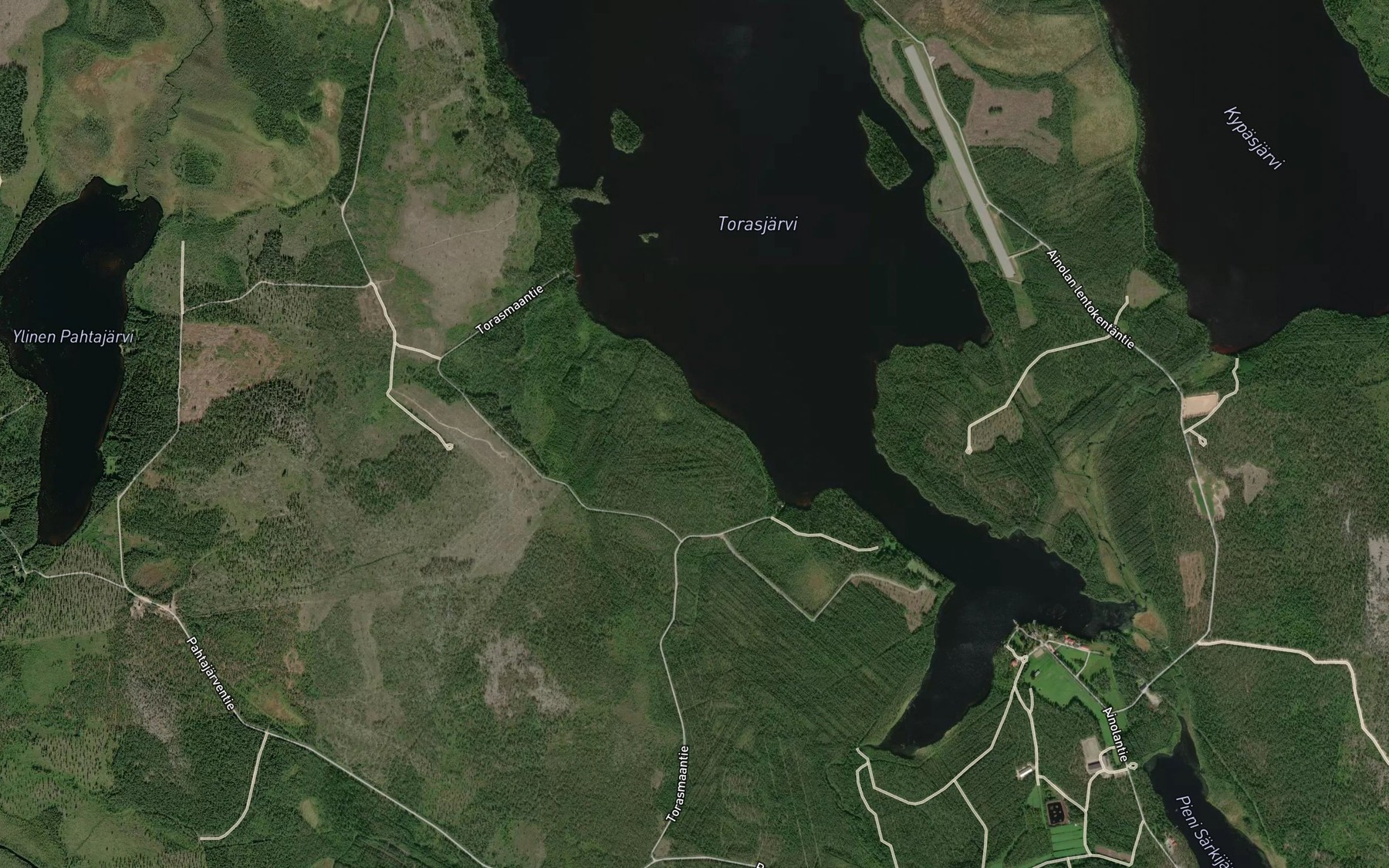 Satellite map of the Torasjarvi