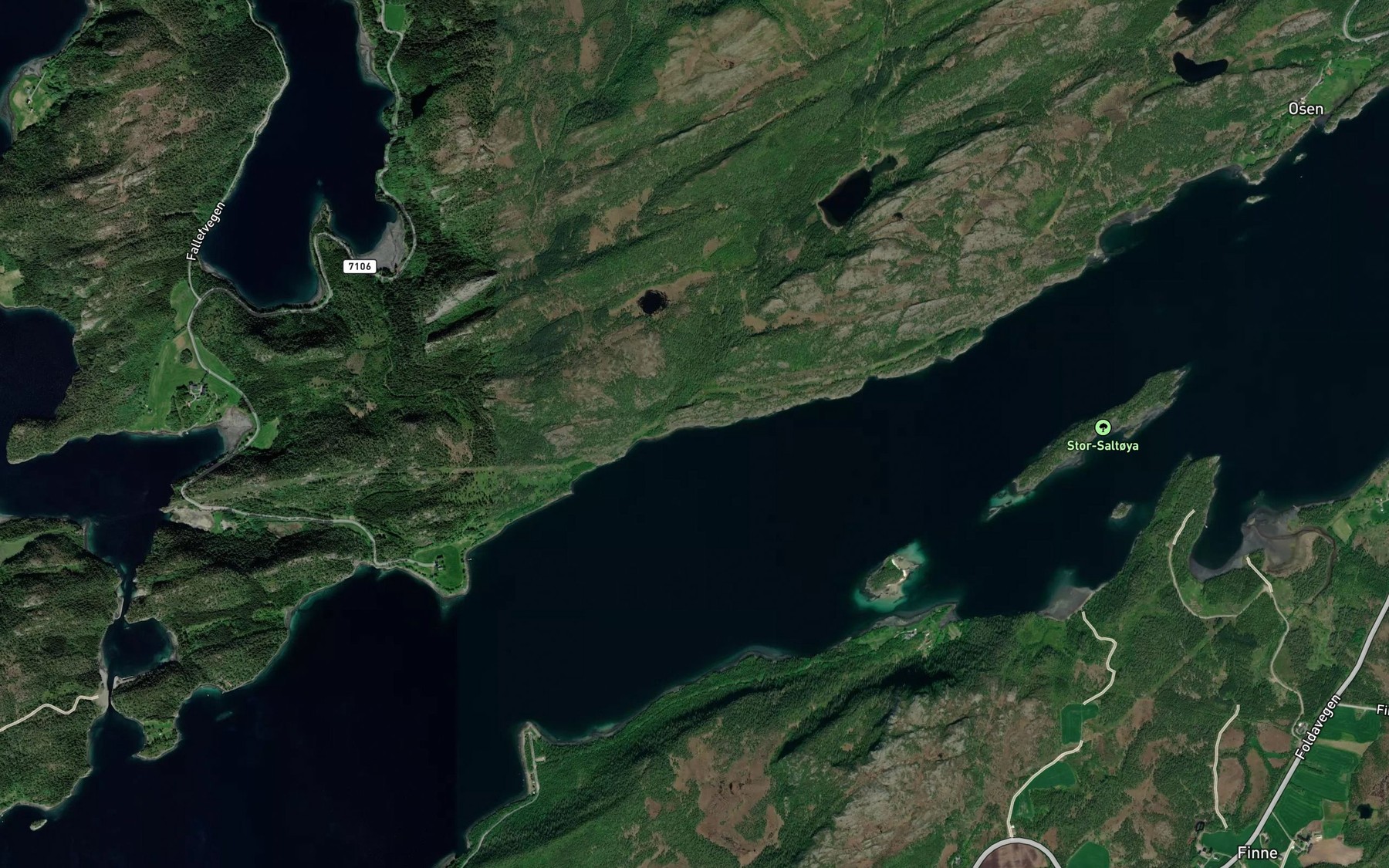 Satellite map of the Vikan