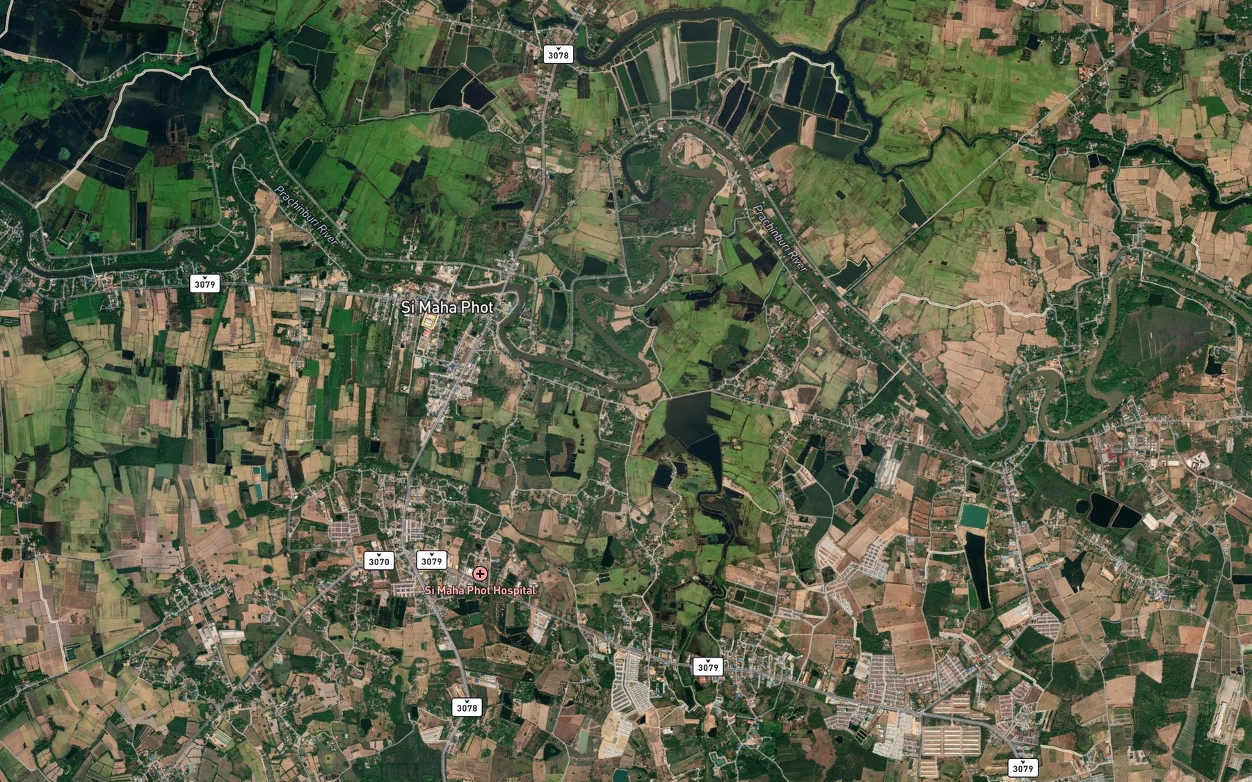 Satellite map of the Khlong Tha Hin