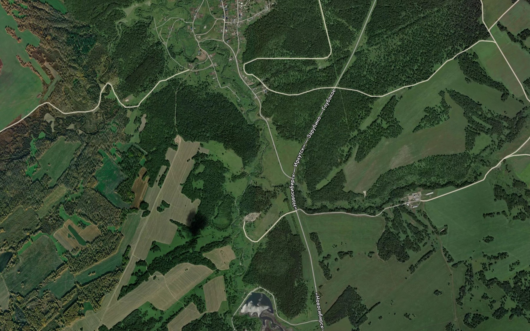 Satellite map of the Sosnovka