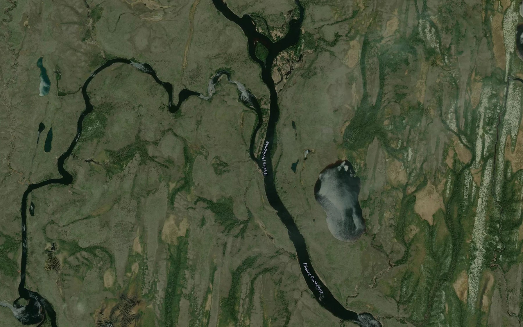 Satellite map of the Riviere de la Grande Loutre