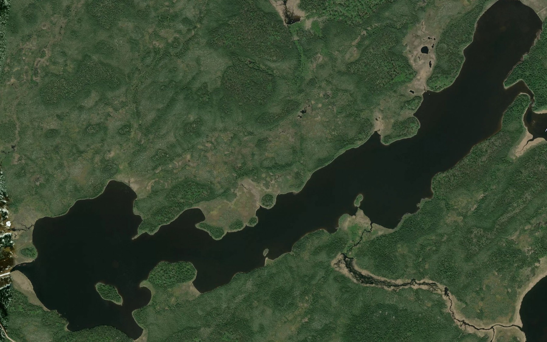 Satellite map of the Michikanes Lake