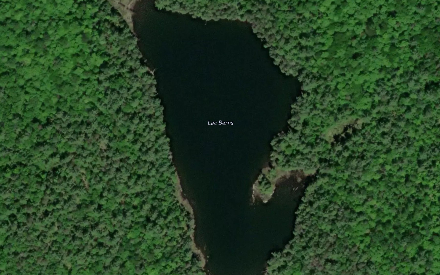 Satellite map of the Lac Berns