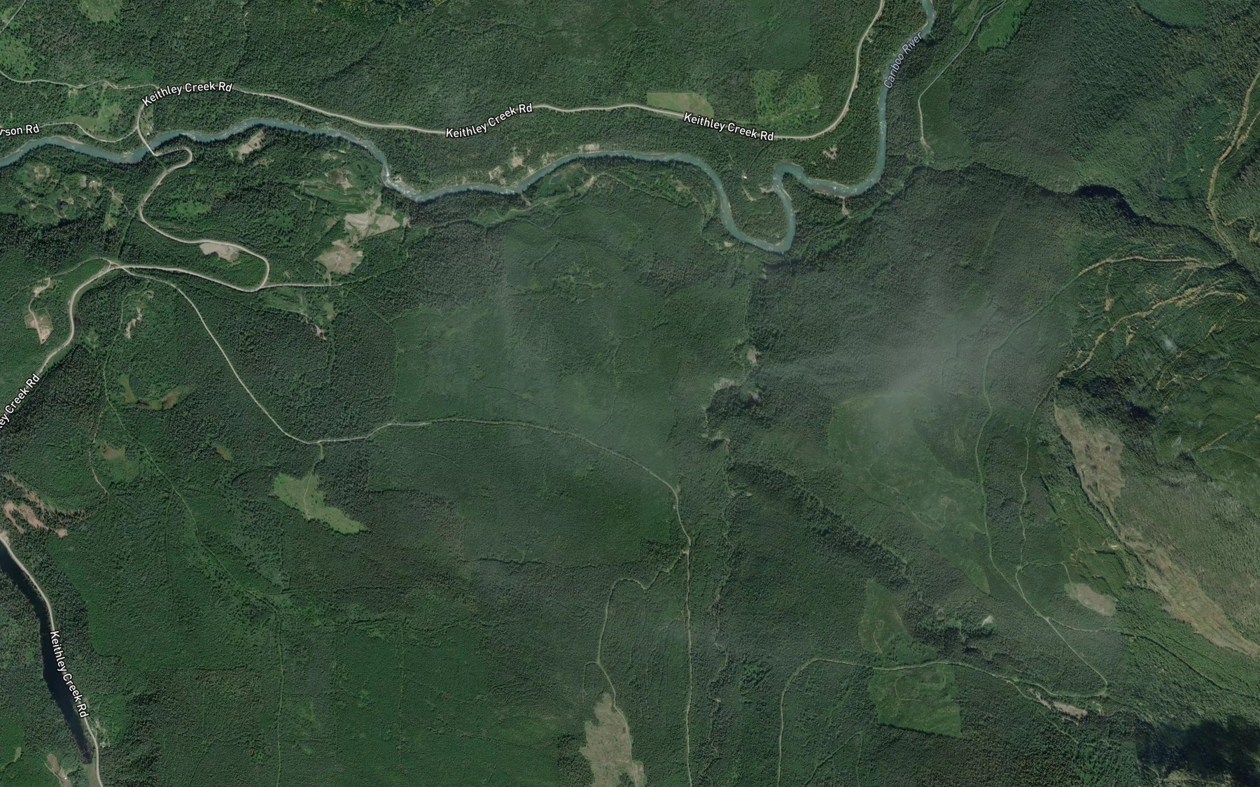 Satellite map of the Blackbear Creek