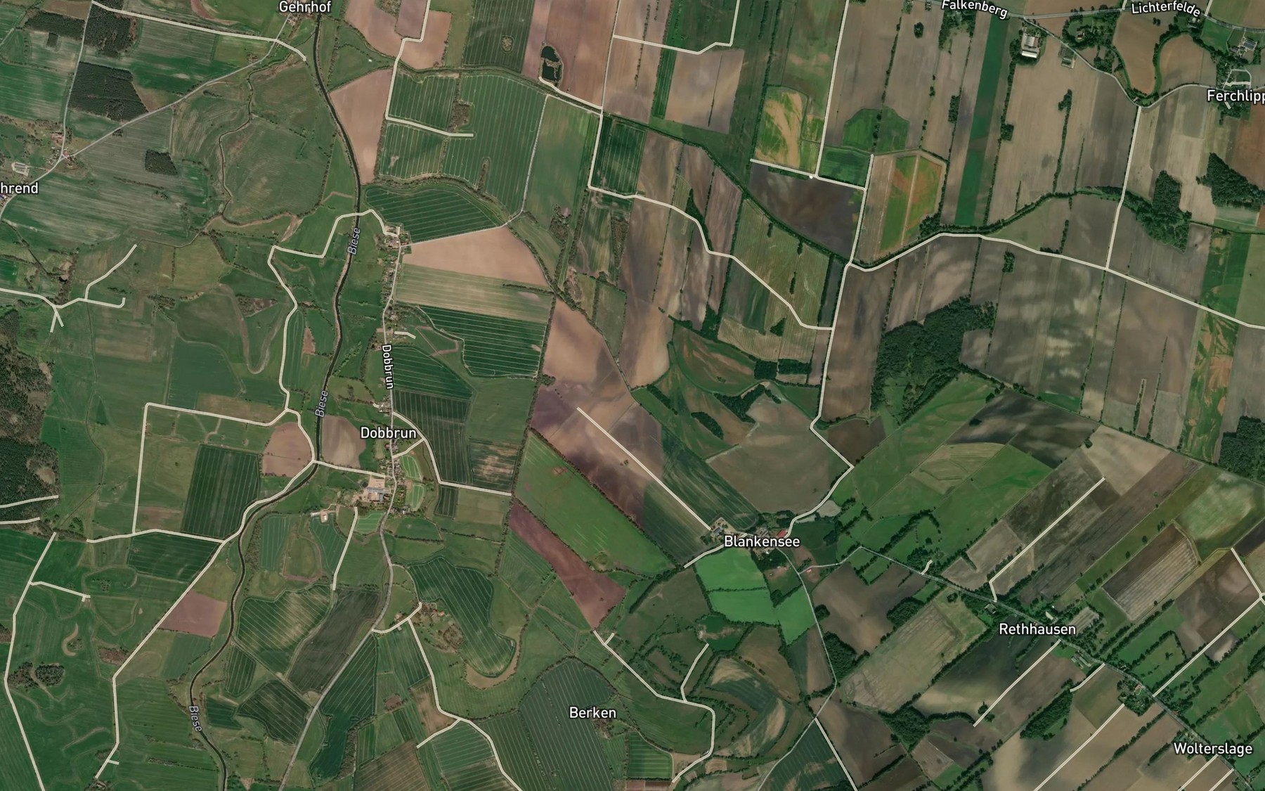 Satellite map of the Beverlake