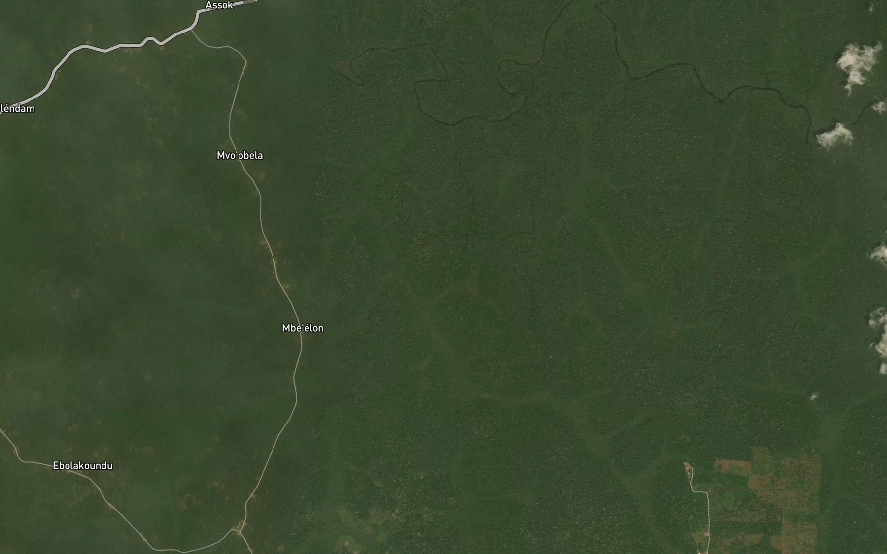 Satellite map of the Yeeu