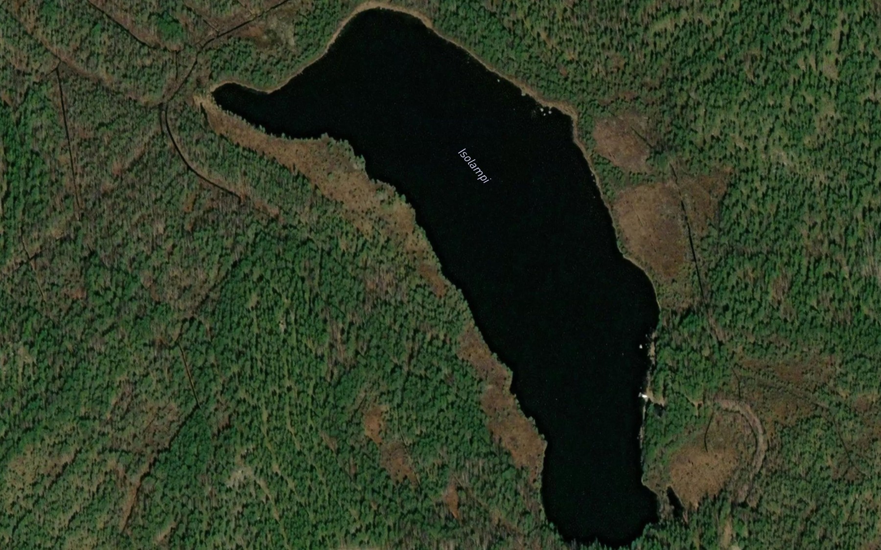 Satellite map of the Isolampi
