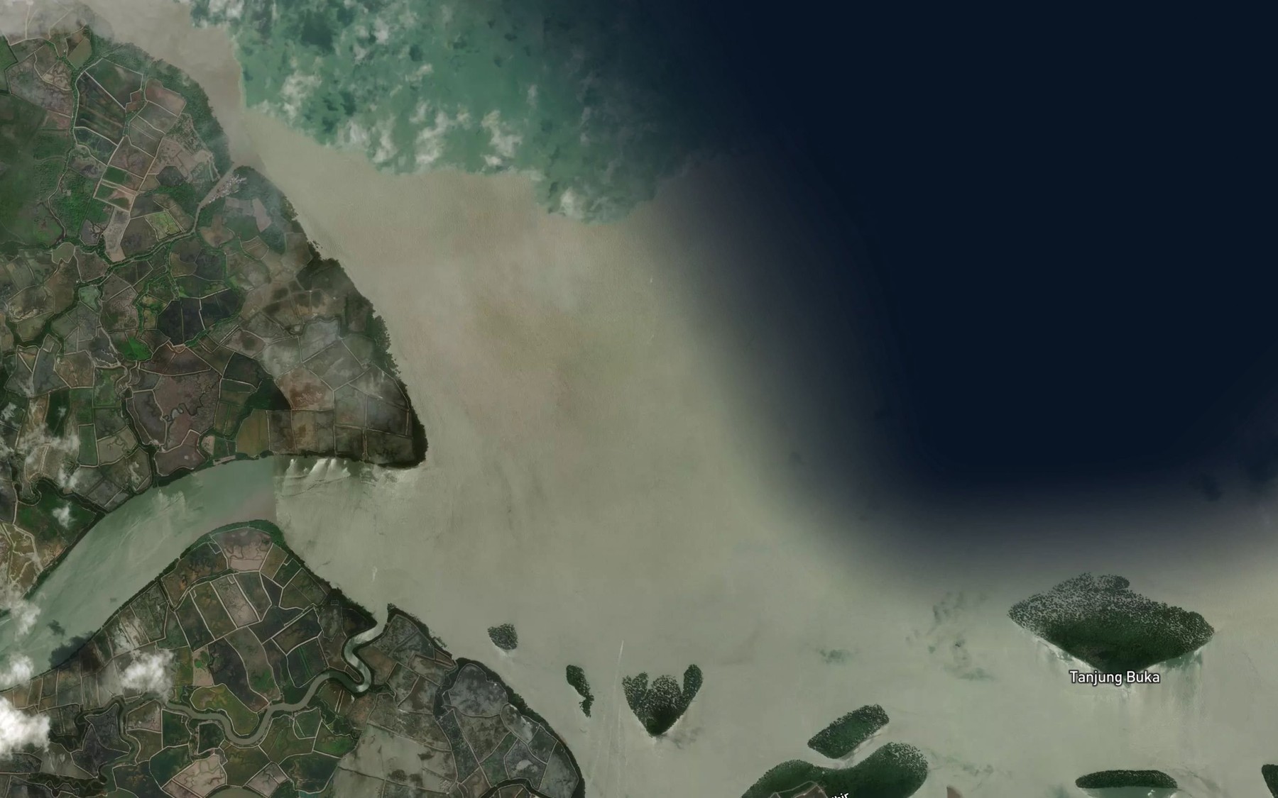Satellite map of the Kuala Buntu
