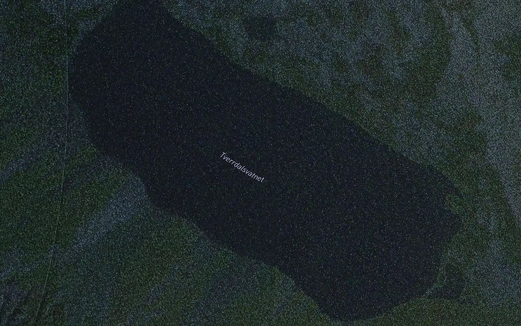 Satellite map of the Tverrdalsvatnet