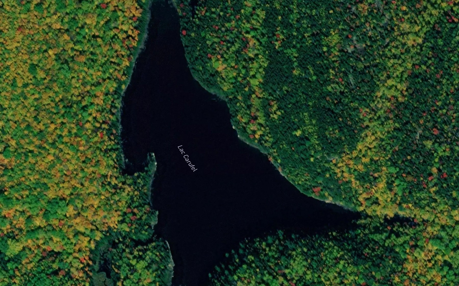 Satellite map of the Lac Carufel