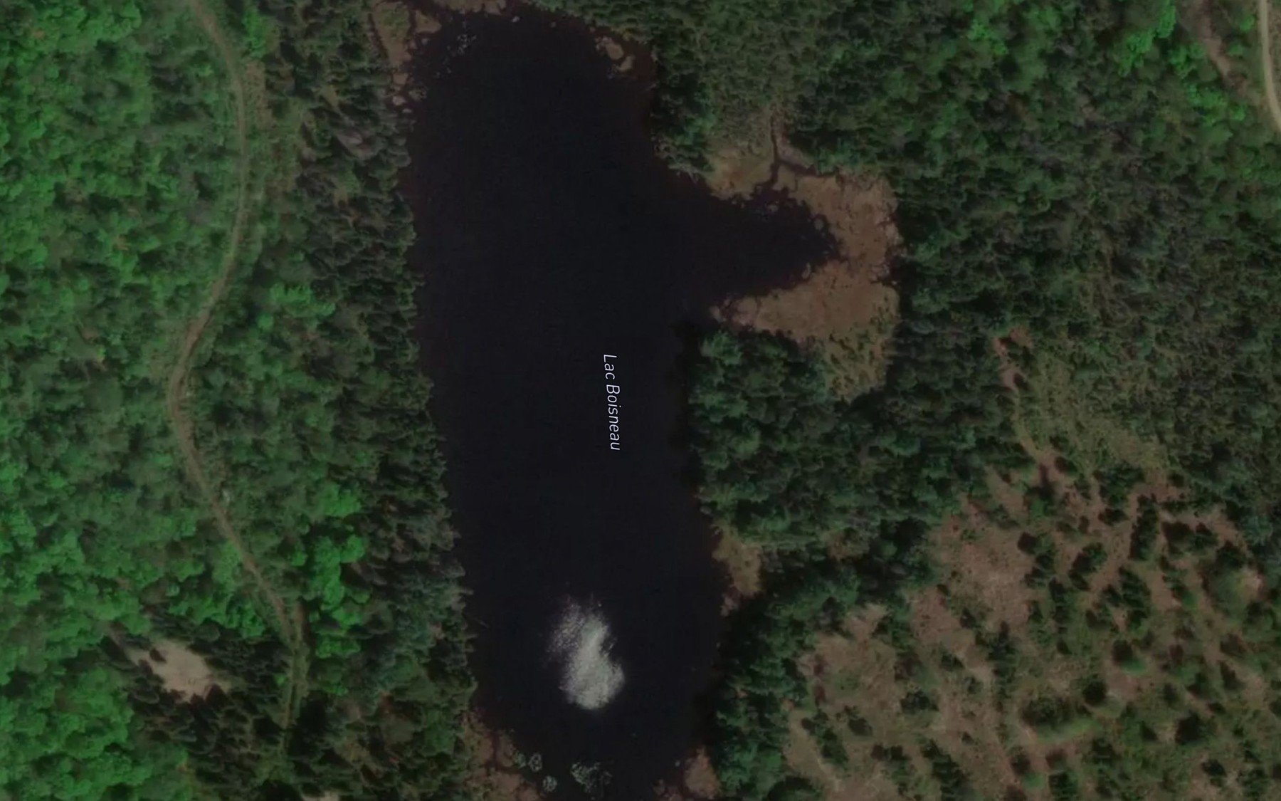 Satellite map of the Lac Boisneau