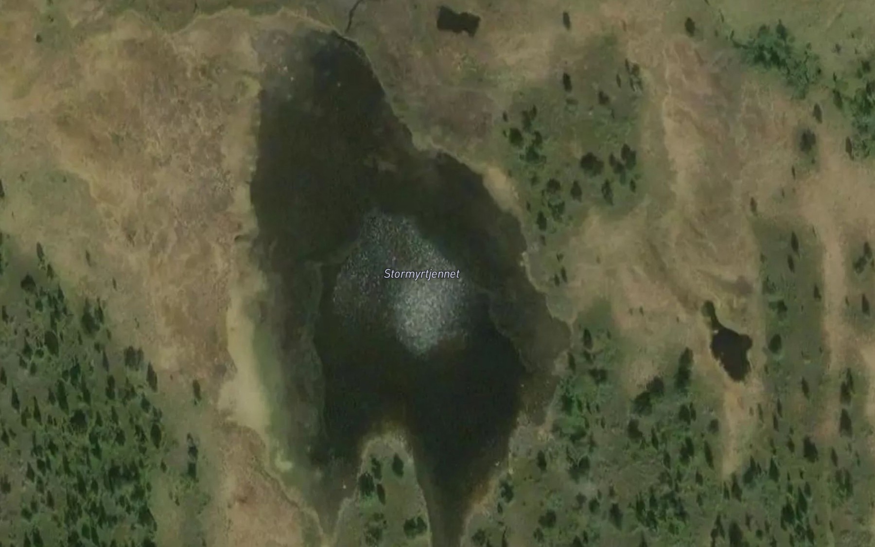 Satellite map of the Stormyrtjernet