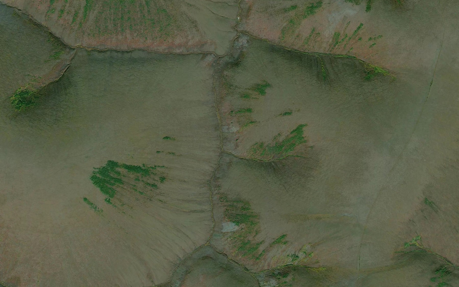 Satellite map of the Howie Creek