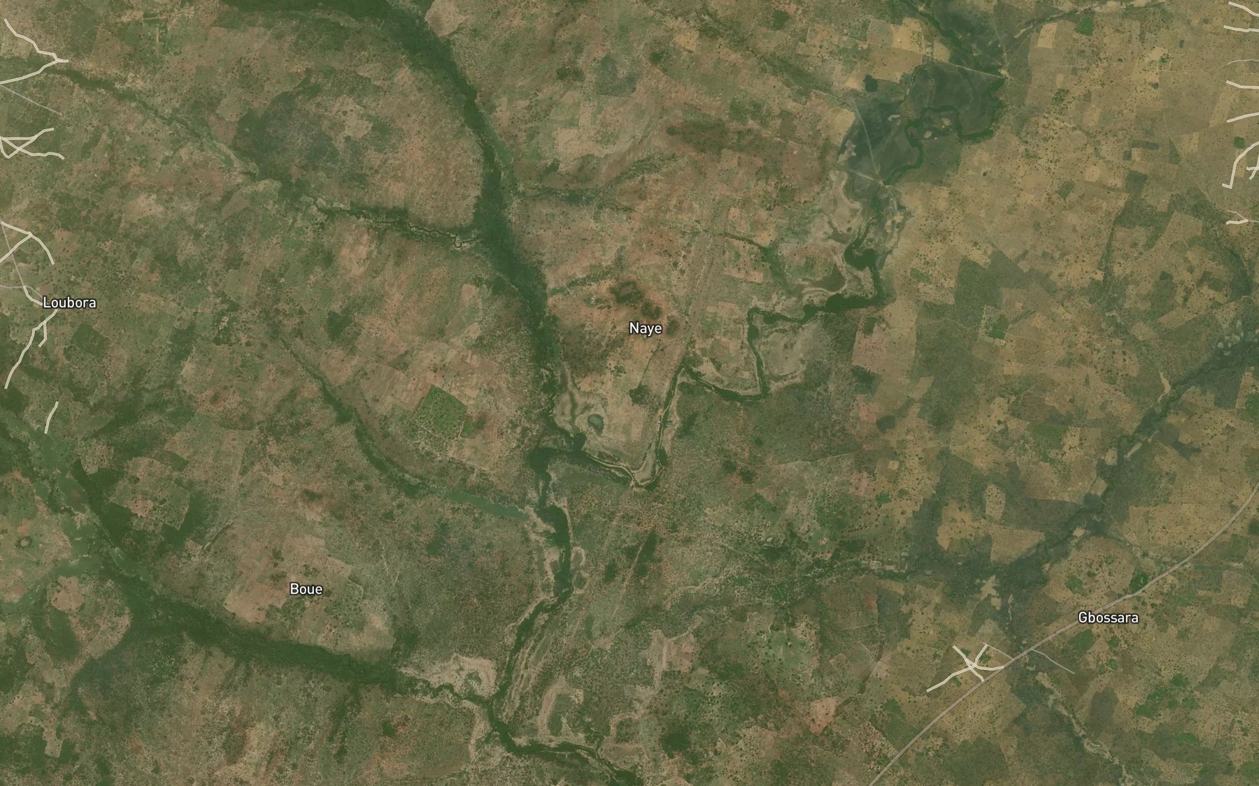 Satellite map of the Naye