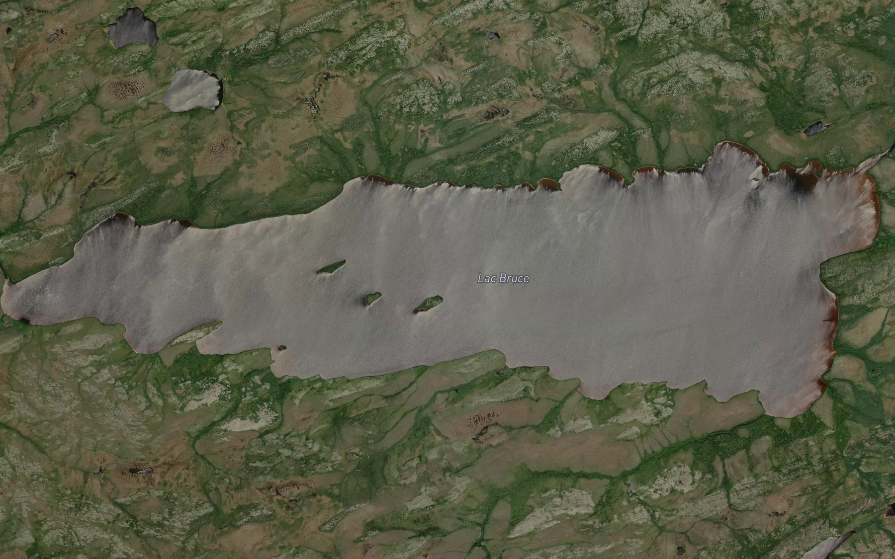 Satellite map of the Lac Bruce