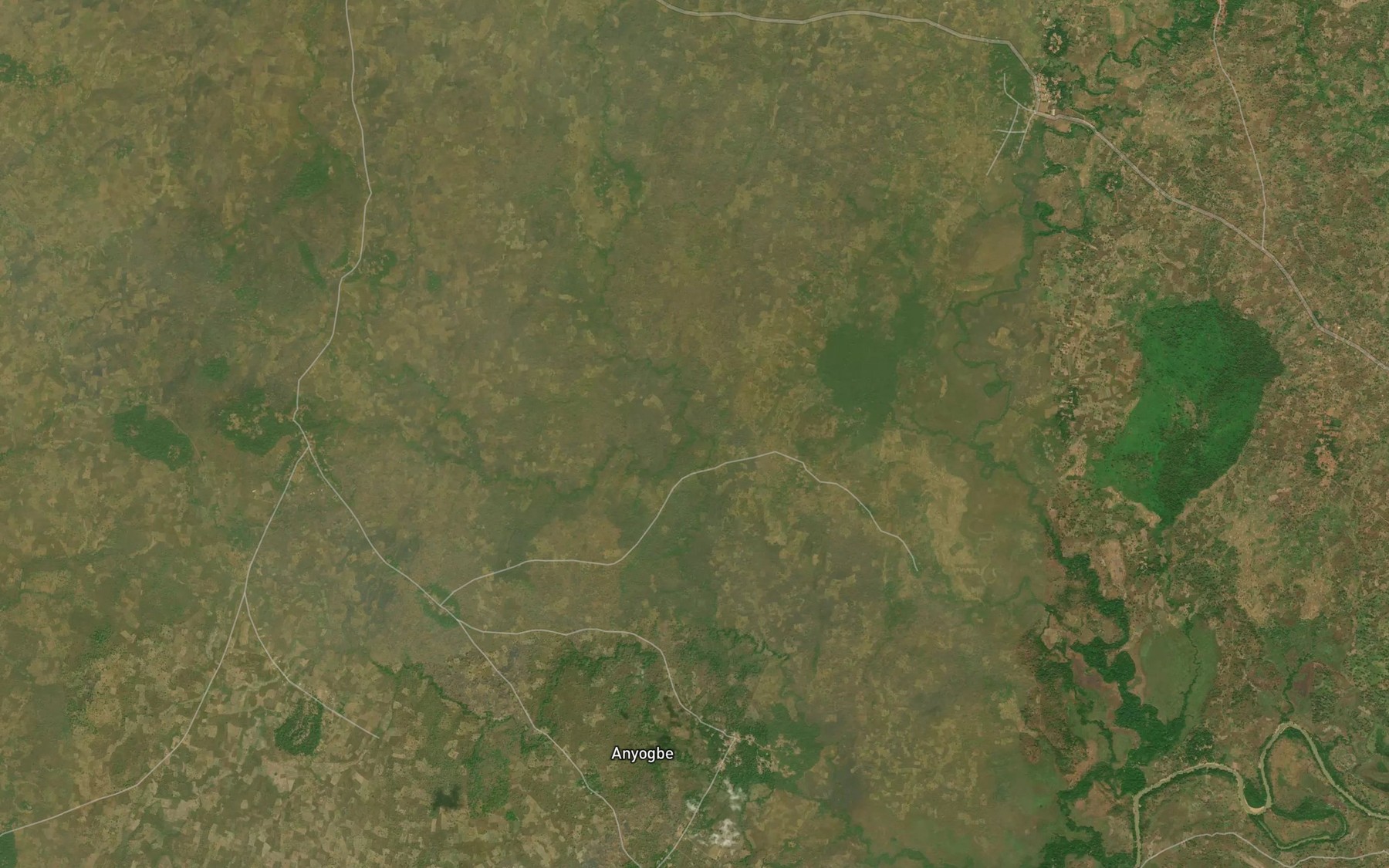 Satellite map of the River Ohio