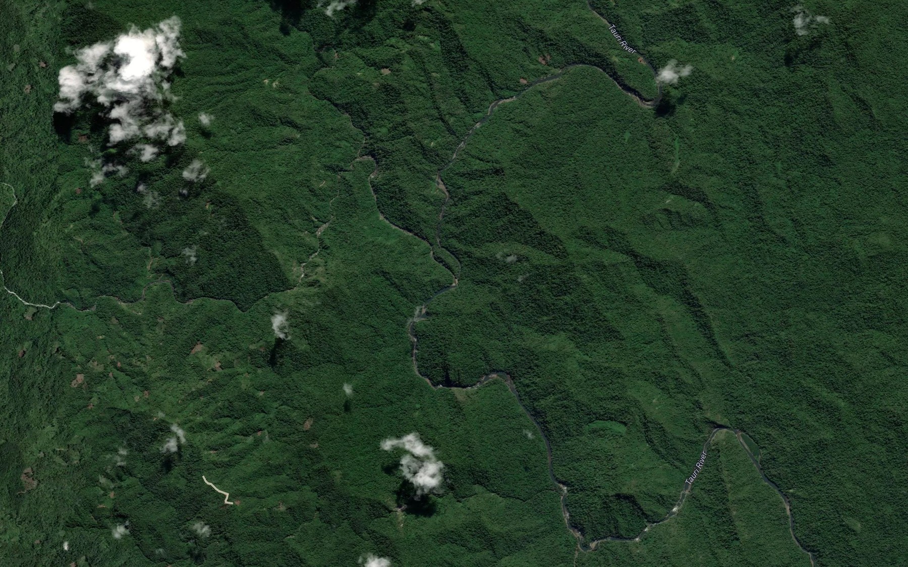 Satellite map of the Mea Creek