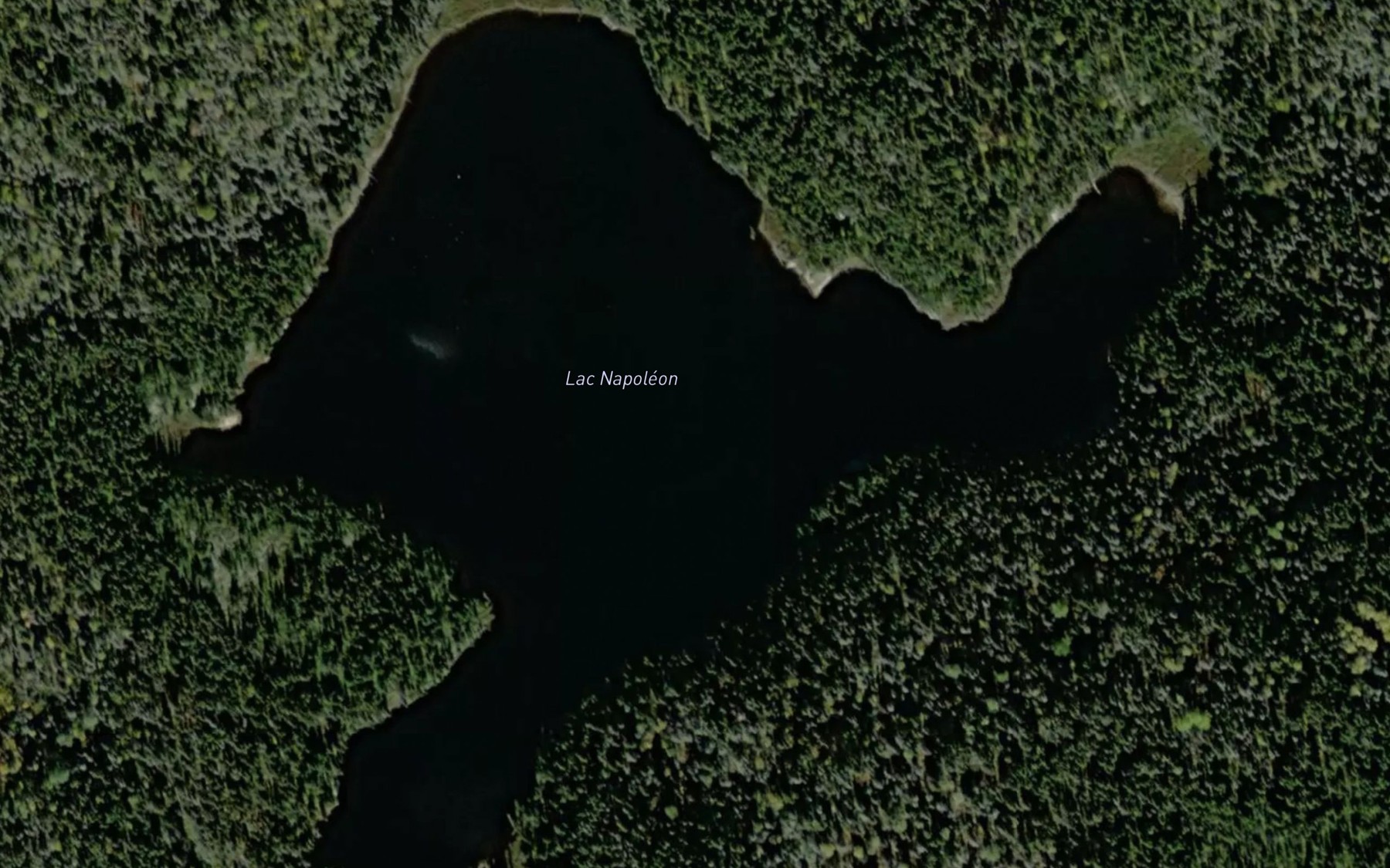 Satellite map of the Lac Napoleon