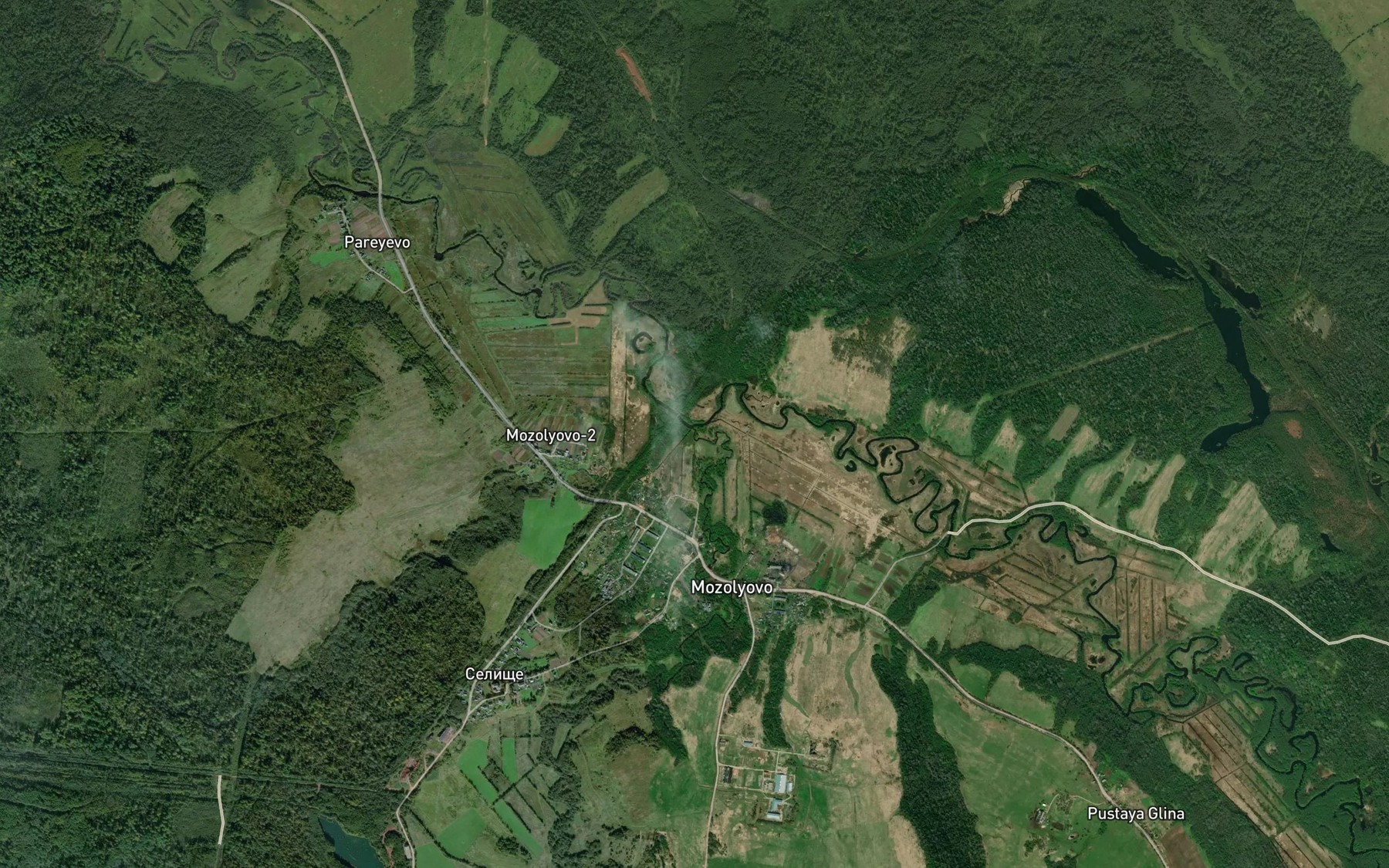 Satellite map of the Lininka