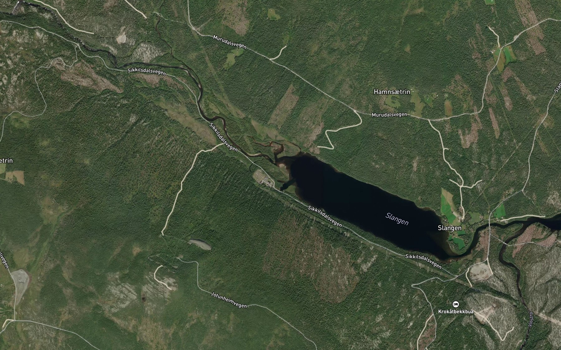 Satellite map of the Sore Murua