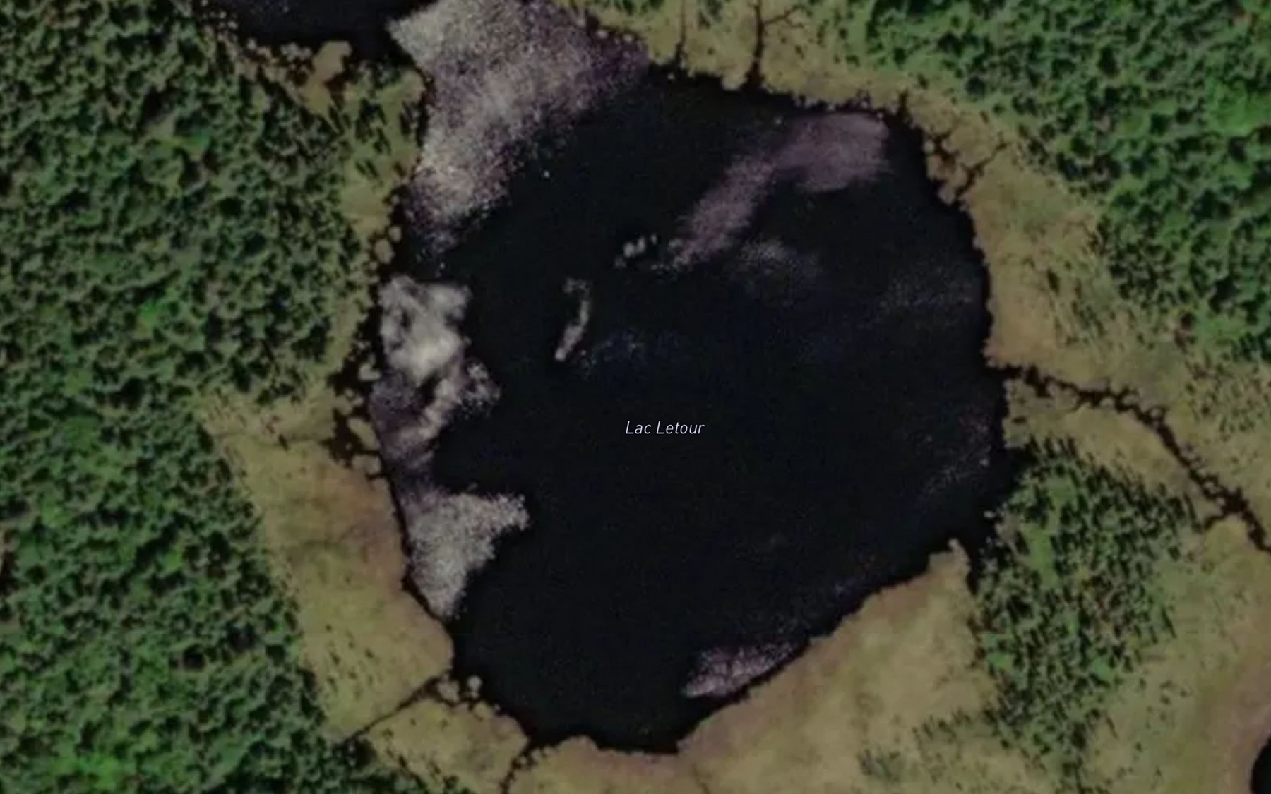 Satellite map of the Lac Letour