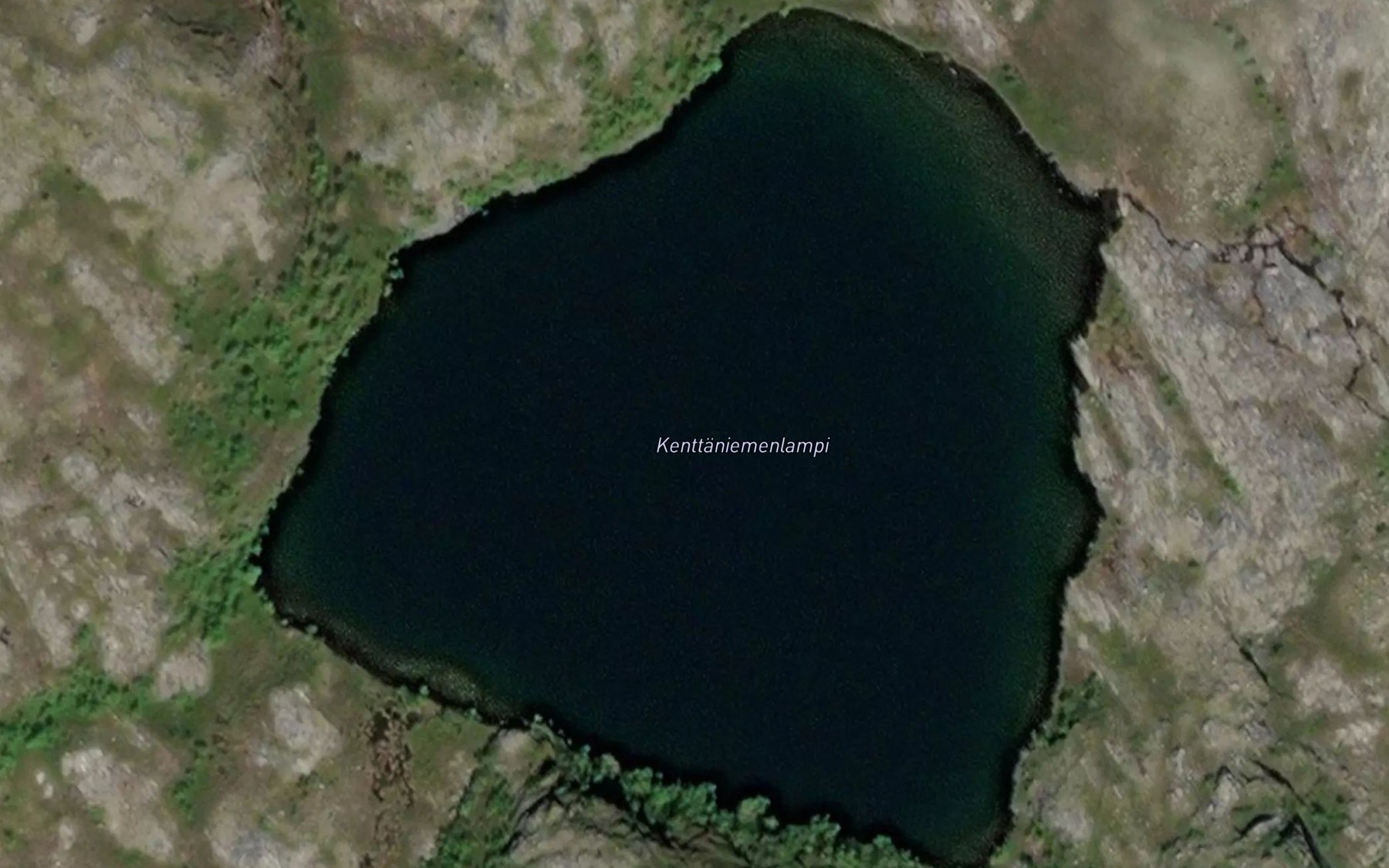 Satellite map of the Kenttaeniemenlampi