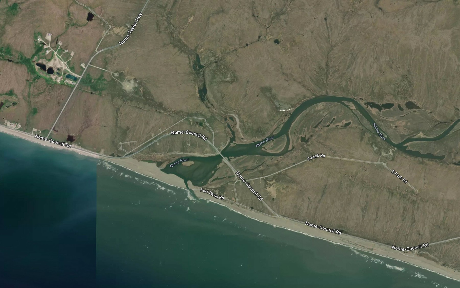 Satellite map of the Otter Creek