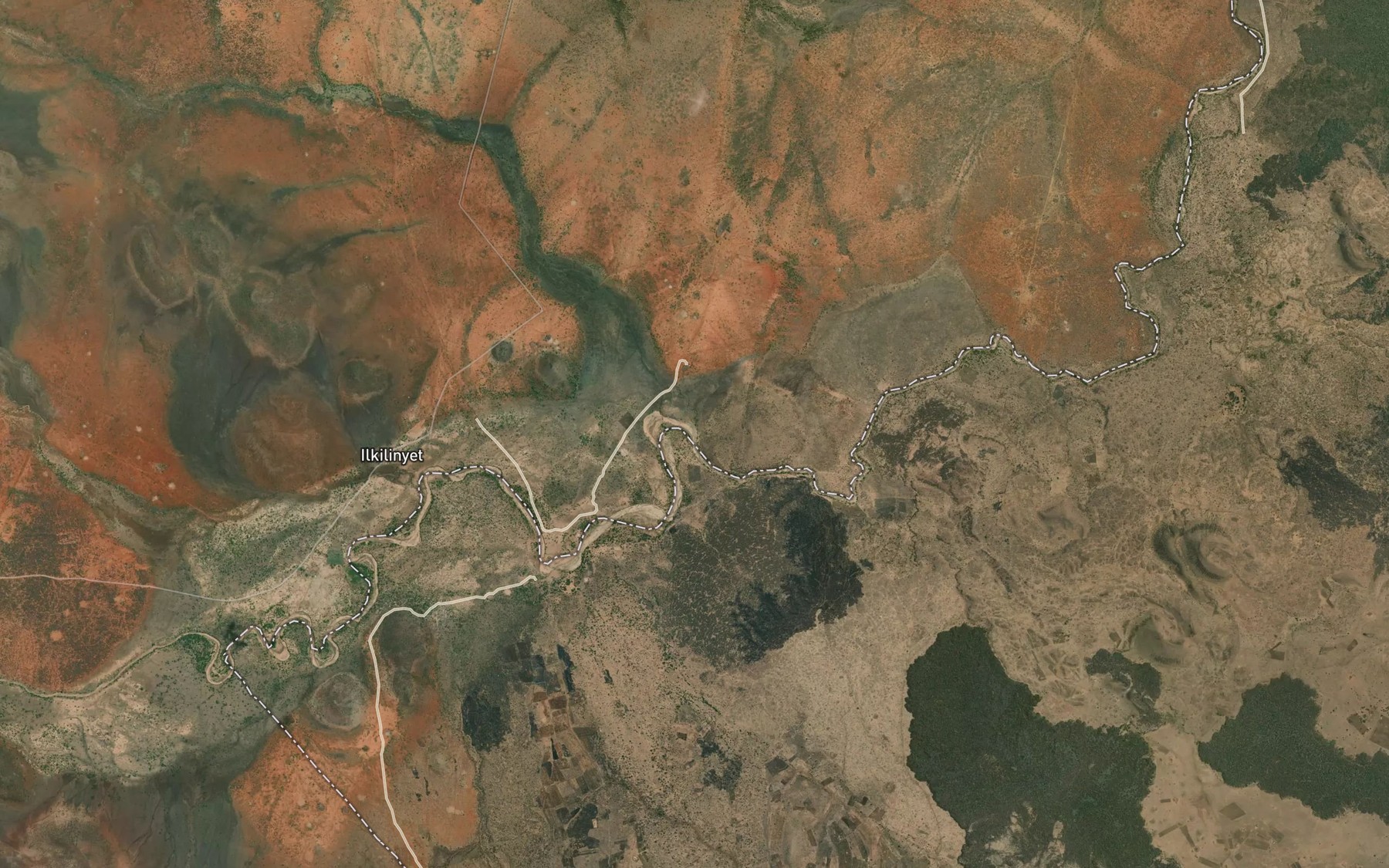 Satellite map of the Sideti